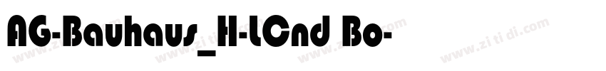 AG-Bauhaus_H-LCnd Bo字体转换